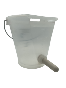 Preview: Hiko Kälbertränkeeimer, Set mit Nuckel und Schraubventil